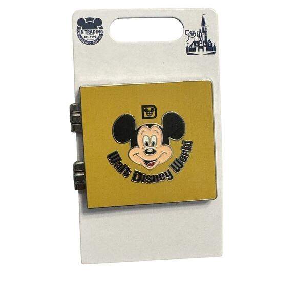 WALT DISNEY WORLD 50TH ANNIVERSARY MICKEY MOUSE PHOTO ALBUM PIN - Picture 1 of 4
